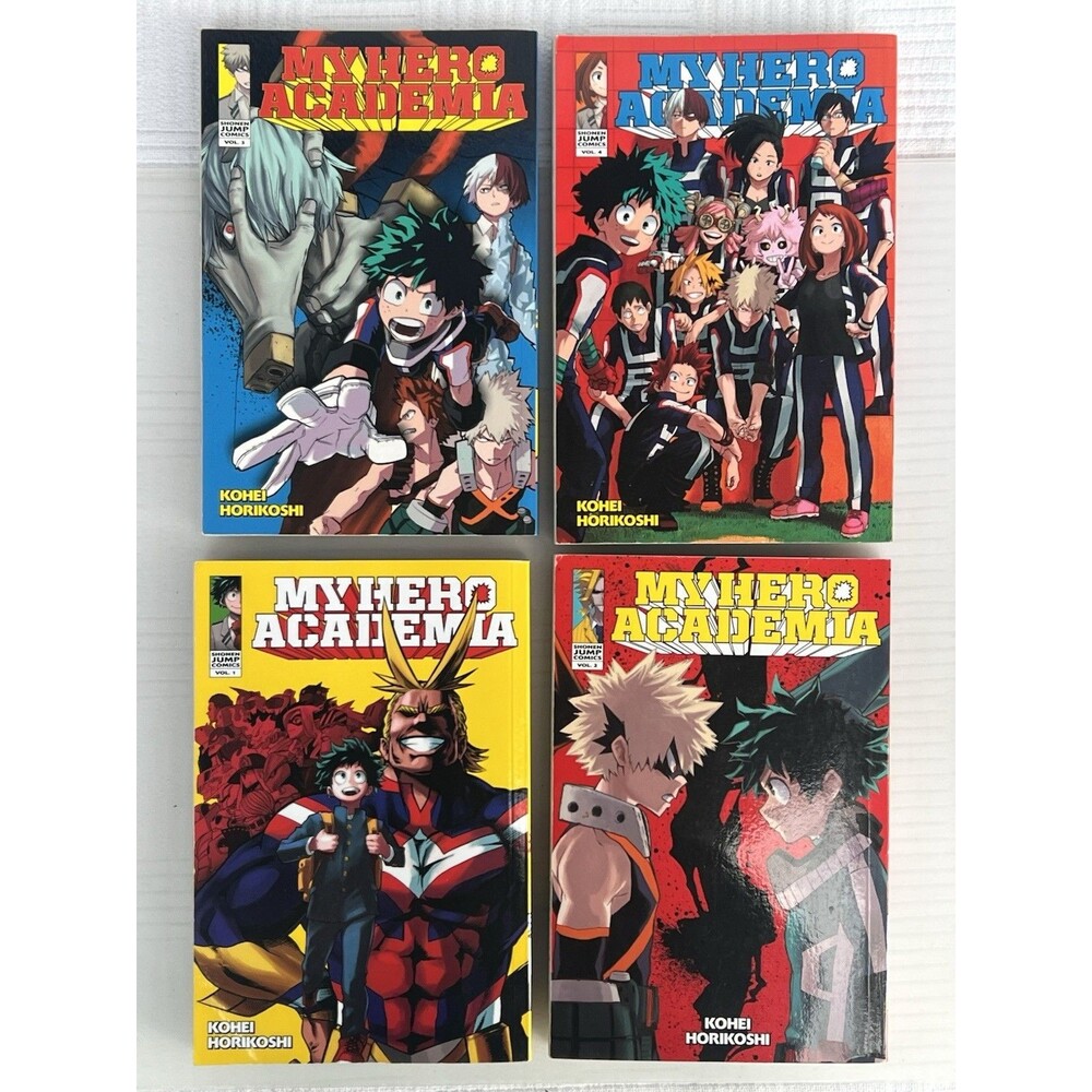 My Hero Academia Manga Series Volumes 1-4 English Edition MHA Shonen Jump